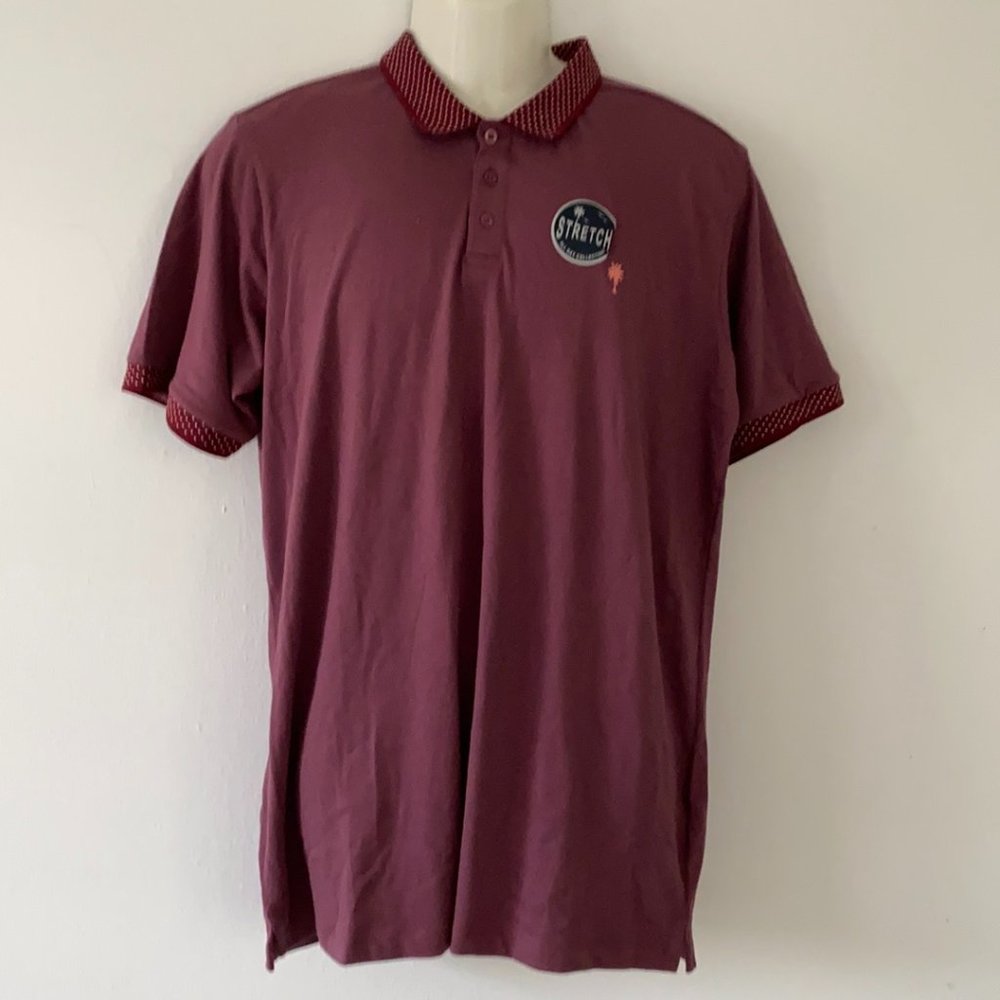 COPY - NWT *TRUNKS* Macy's Tee Time Polo In Burgandy